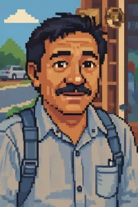 Pixel art style transformation
