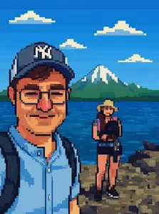 Pixel art style transformation