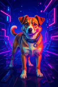 Retro futurism style transformation